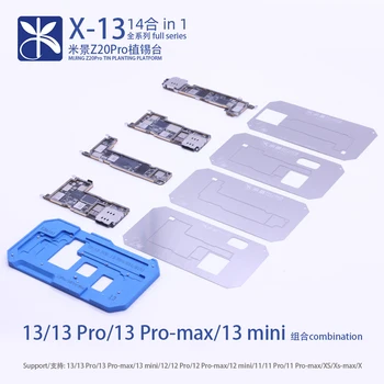 MiJing Z20 Pro Srednji Sloj Ukrcaj na Kutiji Predložak Alat Za iPhone X Xs 11 12 13 Mini Pro Max BGA Skup Matrica Za Реболлинга