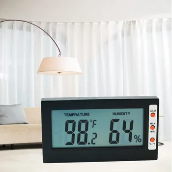 Veliki LCD zaslon Digitalni elektronski Termometar Hygrometer tester Temperature Osjetnik vlage Metar senzor unutarnji detektor popust od 20%